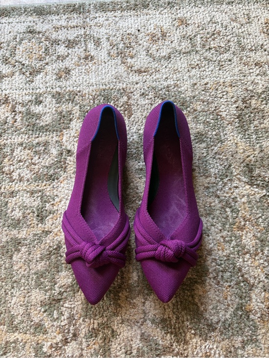 Rothy's Shoes - Rothy's Purple Pointed Knot Ballet Flats